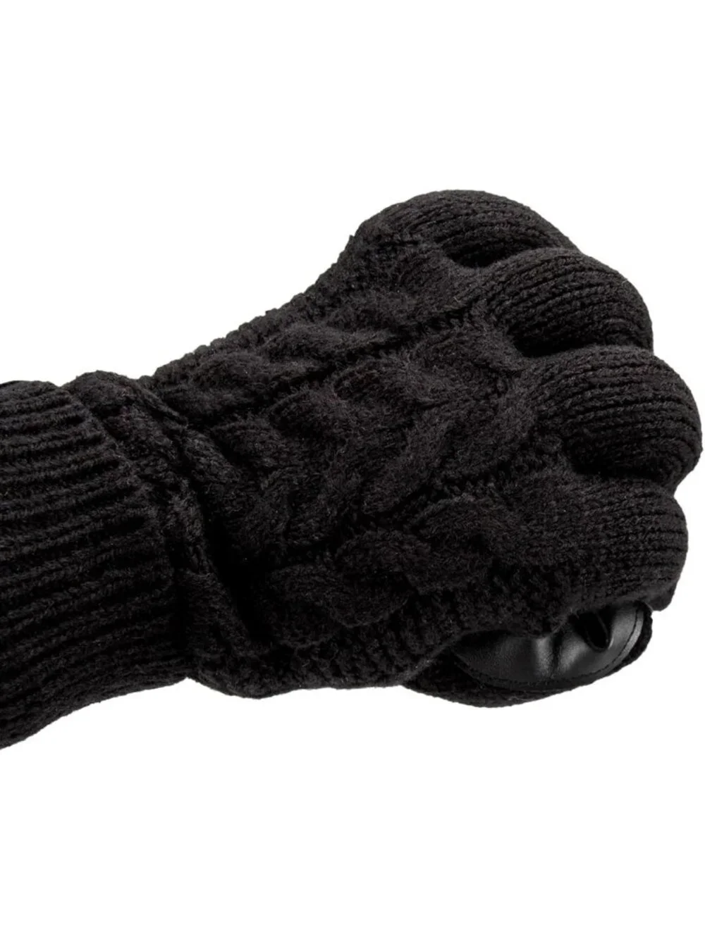 Cozy Touchscreen Cable Knit Sherpasoft Gloves for Women - Warm & Stylish Winter